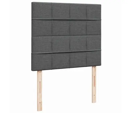 Osmaņu Gultas Rāmis Ar Matrača Tumši Pelēks 120X200 Cm Audums Vidaxl