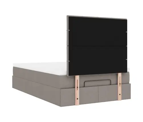 Osmanų Lovos Rėmas Su Čiužiniu, Taupe, 120X200cm Audinys