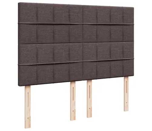 Osmanų Lovos Rėmas Su Čiužiniu, Rudas, 140X200cm Audinys