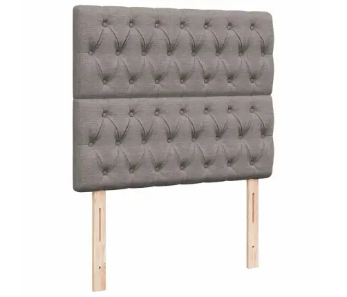 Osmaņu Gultas Rāmis Ar Matrača Pelēkbrūns 120X200Cm Audums Vidaxl