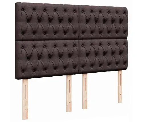 Osmaņu Gultas Rāmis Ar Matrača Tumši Pelēks 140X200Cm Audums Vidaxl