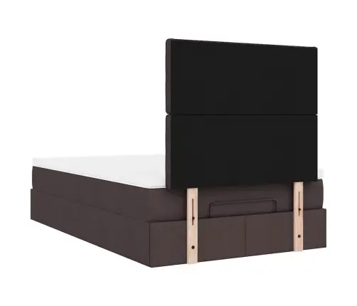 Osmaņu Gultas Rāmis Ar Matrača Tumši Pelēks 120X190 Cm Audums Vidaxl