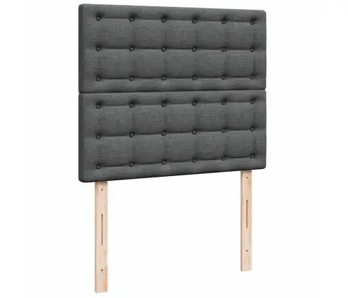 Osmaņu Gultas Rāmis Ar Matrača Tumši Pelēks 120X200 Cm Audums Vidaxl