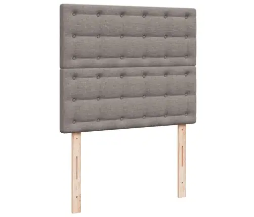 Osmaņu Gultas Rāmis Ar Matrača Pelēkbrūns 120X200Cm Audums Vidaxl