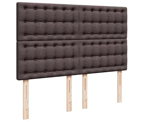 Osmaņu Gultas Rāmis Ar Matrača Tumši Pelēks 140X200Cm Audums Vidaxl