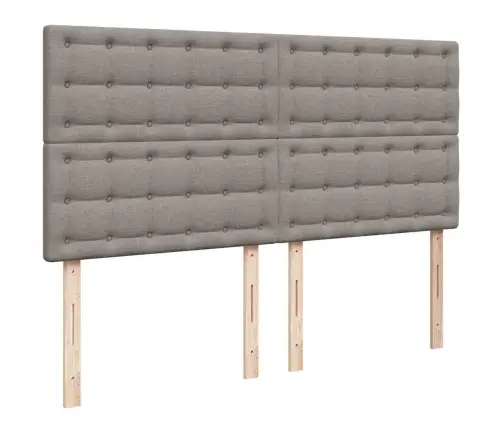 Osmaņu Gultas Rāmis Ar Matrača Pelēkbrūns 160X200Cm Audums Vidaxl