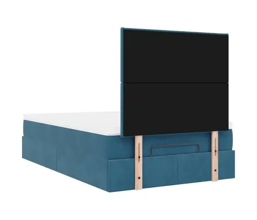 Osmaņu Gultas Rāmis Ar Matračiem Tumši Pelēks 120X190Cm Samts Vidaxl