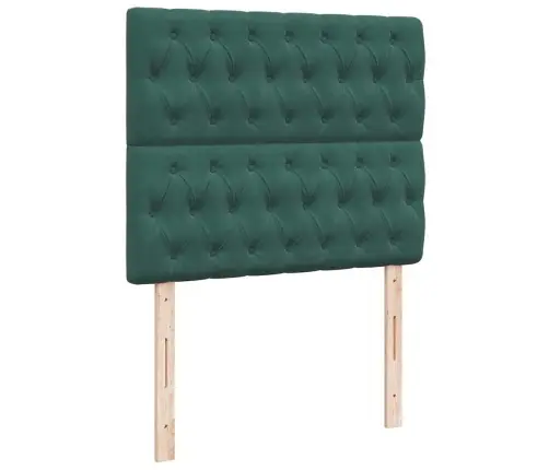 Osmaņu Gultas Rāmis Ar Matračiem Tumši Pelēks 120X200 Cm Samts Vidaxl