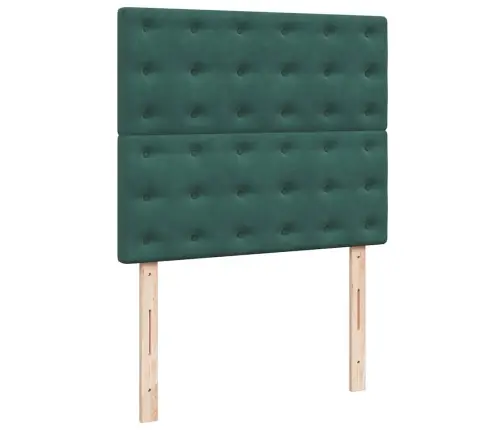 Osmaņu Gultas Rāmis Ar Matračiem Tumši Pelēks 120X200 Cm Samts Vidaxl