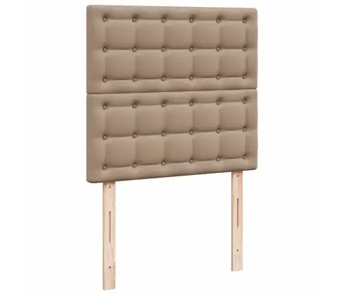 Osmaņu Gultas Rāmis Ar Matrača Kapučīno 80X200Cm Mākslīgā Āda Vidaxl