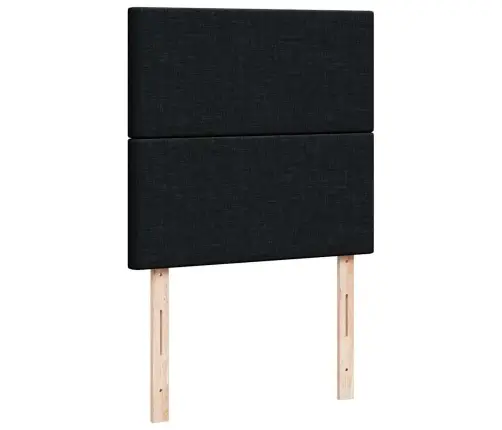 Osmaņu Gultas Rāmis Ar Matrača Melns 90X190 Cm Audums Vidaxl