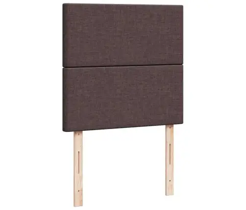 Osmaņu Gultas Rāmis Ar Matrača Tumši Brūns 90X190 Cm Audums Vidaxl