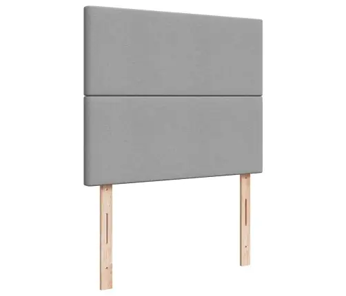 Osmaņu Gultas Rāmis Ar Matrača Gaiši Pelēks 120X190 Cm Audums Vidaxl