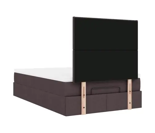 Osmaņu Gultas Rāmis Ar Matrača Tumši Pelēks 120X190 Cm Audums Vidaxl