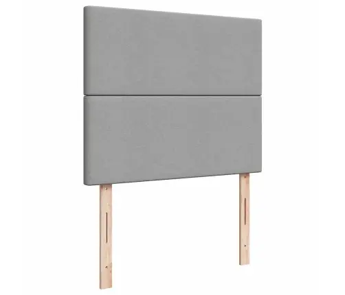 Osmaņu Gultas Rāmis Ar Matrača Gaiši Pelēks 120X200 Cm Audums Vidaxl