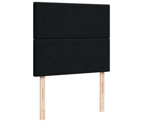 Osmaņu Gultas Rāmis Ar Matrača Melns 120X200 Cm Audums Vidaxl