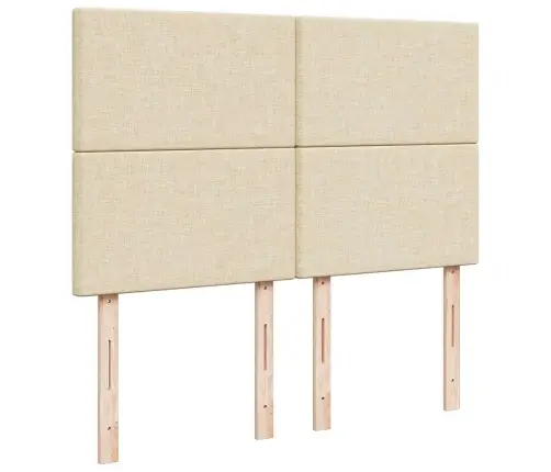 Ottomani Voodi Madratsita Ja Led, Kreemjas, 140X190 cm Kangas