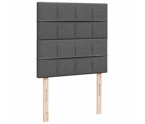 Osmaņu Gultas Rāmis Ar Matrača Tumši Pelēks 100X200 Cm Audums Vidaxl