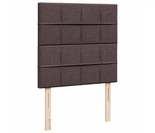 Osmaņu Gultas Rāmis Ar Matrača Tumši Brūns 100X200 Cm Audums Vidaxl Osmaņu Gultas Rāmis Ar Matrača Tumši Brūns 100X200 Cm Audums Vidaxl