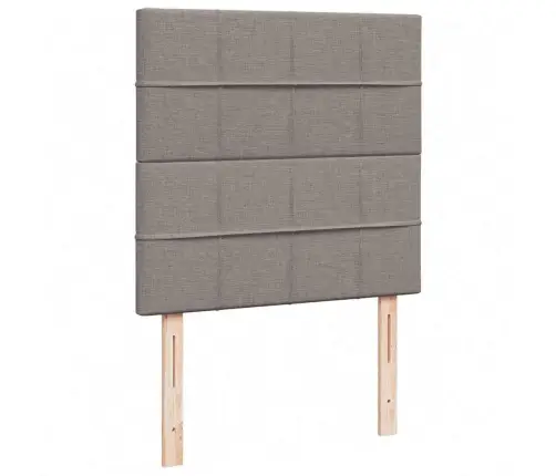 Osmaņu Gultas Rāmis Ar Matrača Pelēkbrūna 100X200 Cm Audums Vidaxl