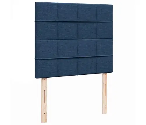 Osmaņu Gulta Ar Matraci & Leds, Zils, 120X200 Cm, Audums Vidaxl