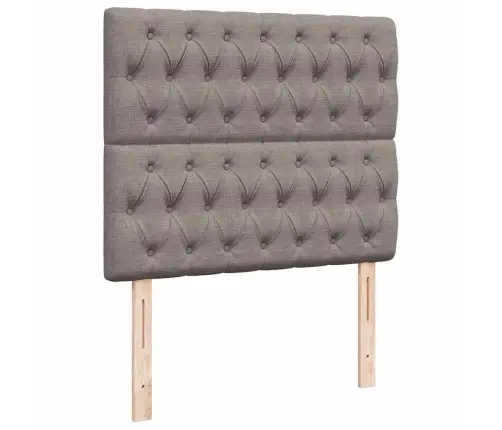 Osmaņu Gultas Rāmis Ar Matrača Pelēkbrūns 120X200Cm Audums Vidaxl