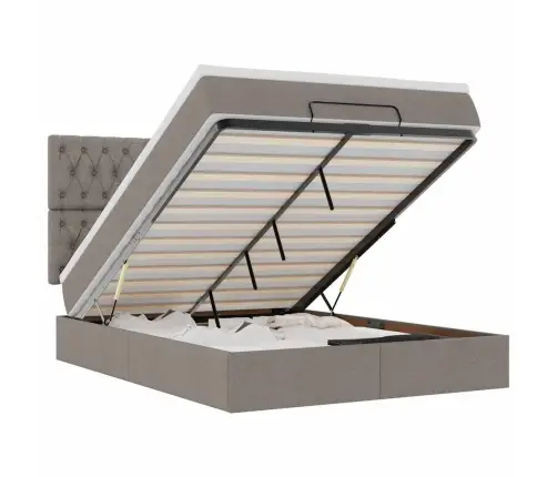 Ottomani Voodi Madratsita Ja Led, Tape, 140X190 cm Kangas