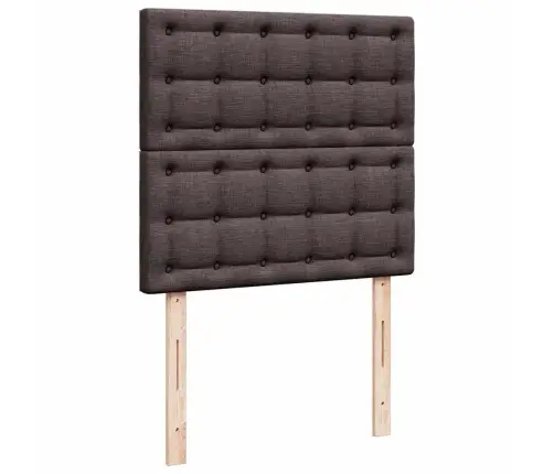 Osmaņu Gultas Rāmis Ar Matrača Tumši Brūns 80X200 Cm Audums Vidaxl