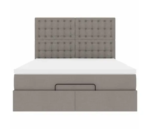 Ottomani Voodi Madratsita Ja Led, Tape, 140X190 cm Kangas