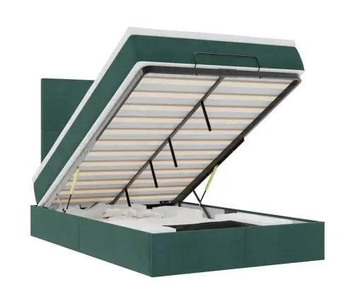 Osmaņu Gultas Rāmis Ar Matračiem Tumši Pelēks 120X200 Cm Samts Vidaxl