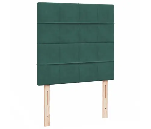 Ottomani Voodiraam Madratsitega, Tumeroheline, 100X200cm Samet