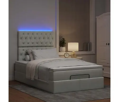 Osmaņu Gultas Rāmis Ar Matračiem Gaiši Pelēks 120X190Cm Samts Vidaxl