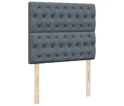 Ottomani Voodiraam Madratsitega, Tumehall, 120X190 cm Samet Ottomani Voodiraam Madratsitega, Tumehall, 120X190 cm Samet