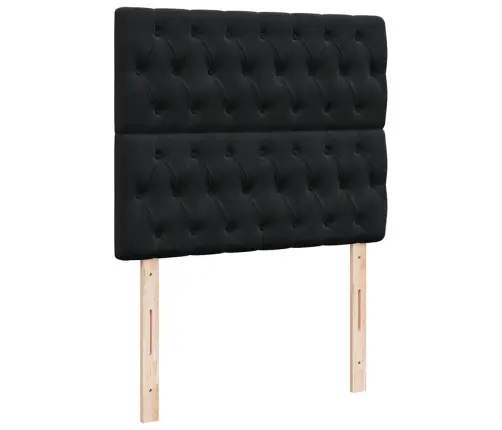 Osmaņu Gultas Rāmis Ar Matračiem Melns 120X190Cm Samts Vidaxl Osmaņu Gultas Rāmis Ar Matračiem Melns 120X190Cm Samts Vidaxl