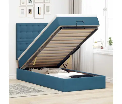 Osmaņu Gultas Rāmis Ar Matračiem Tumši Pelēks 90X190Cm Samts Vidaxl