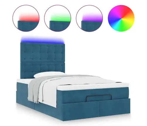 Osmaņu Gultas Rāmis Ar Matračiem Tumši Pelēks 120X200 Cm Samts Vidaxl