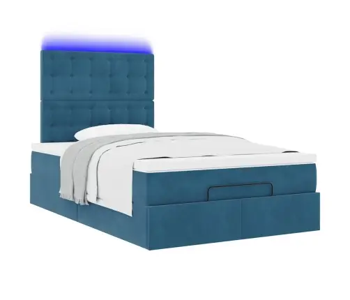 Osmaņu Gultas Rāmis Ar Matračiem Tumši Pelēks 120X200 Cm Samts Vidaxl