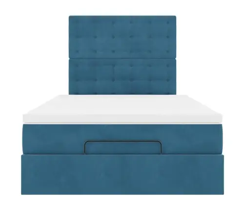 Osmaņu Gultas Rāmis Ar Matračiem Tumši Pelēks 120X200 Cm Samts Vidaxl