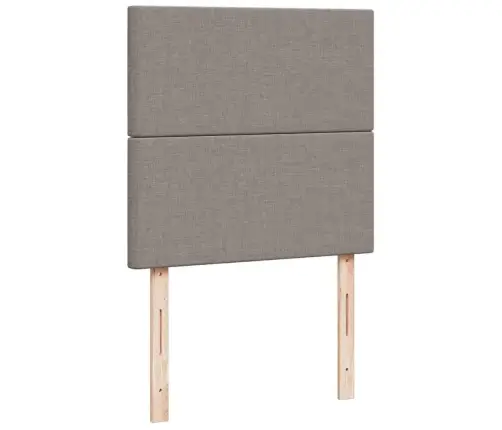 Osmaņu Gultas Rāmis Ar Matračiem Pelēkbrūns 200X200Cm Audums Vidaxl