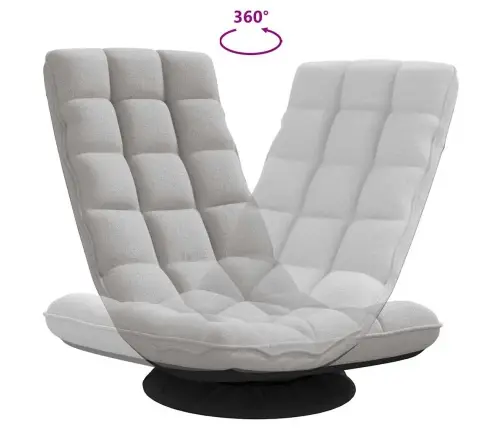 Grozāms Grīdas Krēsls, Mākonis Pelēks, 70X51X79 Cm, Audums Vidaxl