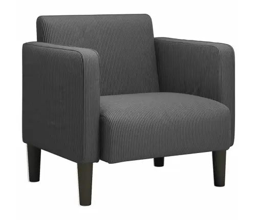 Dīvāna Krēsls Ar Roku Balstiem Tumši Pelēks 54Cm Velveta Audums Vidaxl