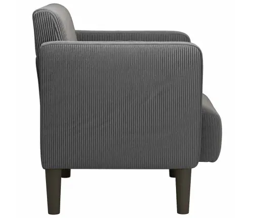 Dīvāna Krēsls Ar Roku Balstiem Tumši Pelēks 54Cm Velveta Audums Vidaxl