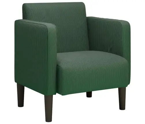 Diivantool Käetugedega, Tumedaroheline, 54cm Velvetist Kangas