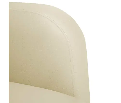 Dīvāna Krēsls Ar Roku Balstiem, Krēmkrāsas, 54 Cm, Mākslīgā Āda Vidaxl