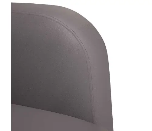 Diivantool Käetugedega, Hall, 54 cm Kunstnahk