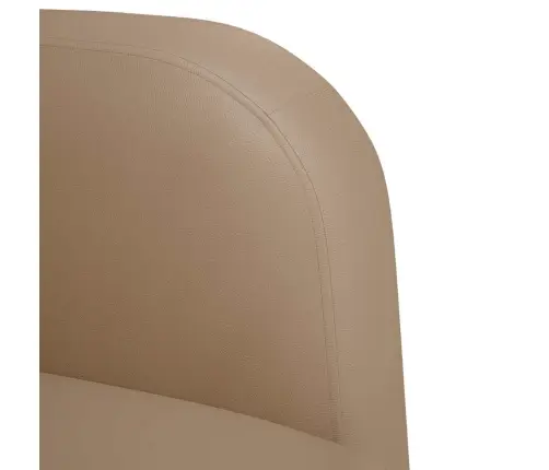 Diivantool Käetugedega, Cappuccino, 54 cm Kunstnahk