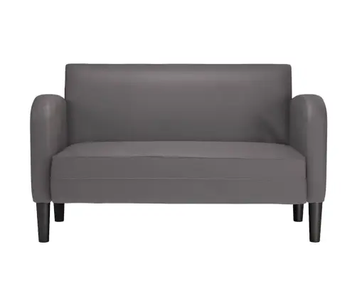 Loveseat Dīvāns, Pelēks, 110 Cm, Mākslīgā Āda Vidaxl