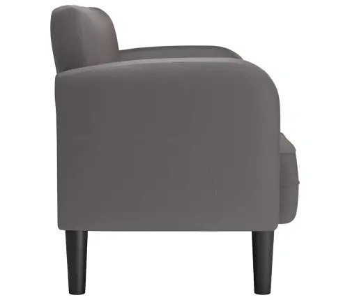 Loveseat Dīvāns, Pelēks, 110 Cm, Mākslīgā Āda Vidaxl