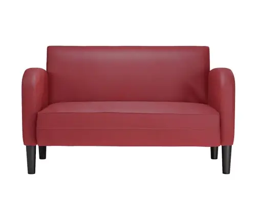 Loveseat Dīvāns, Vīnsarkans, 110 Cm, Mākslīgā Āda Vidaxl