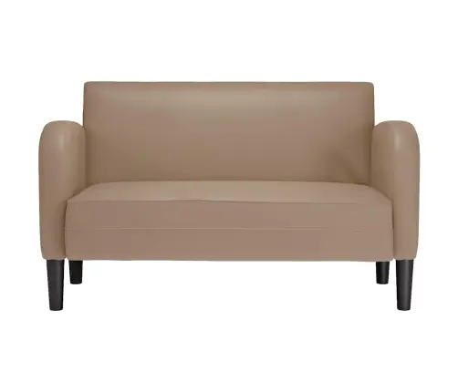 Loveseat Dīvāns, Kapučīno Krāsas, 110 Cm, Mākslīgā Āda Vidaxl